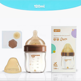 Mamadeira Anticólica para Bebê Sem BPA com Bico Tipo Seio - Vidro