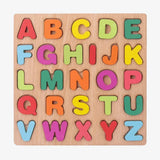 Brinquedo Montessori Quebra Cabeça Alfabético de Madeira