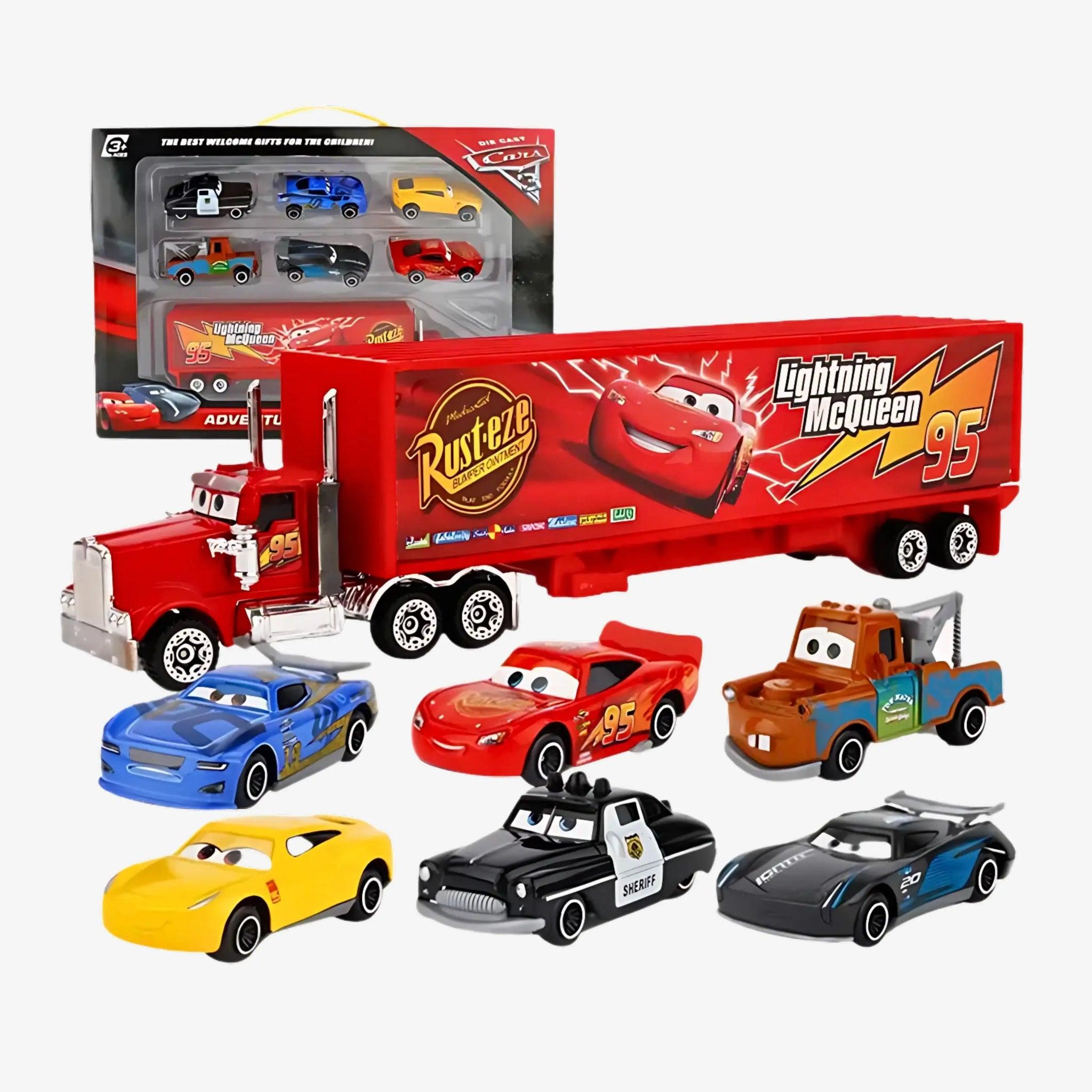 Kit Carrinho Relâmpago McQueen - 7 Peças | Diversão Garantida – ZBaby
