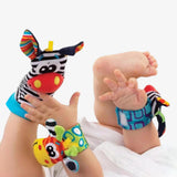 Kit Meia e Pulseira Chocalho para Bebês