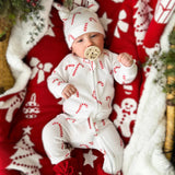 Macacão Bebê Natal de Zíper Manga Longa