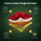 Manta Vestível com Capuz e Forro Sherpa Tema Natalino Verde — Robe Oversized de Frio Adulto ZBaby™