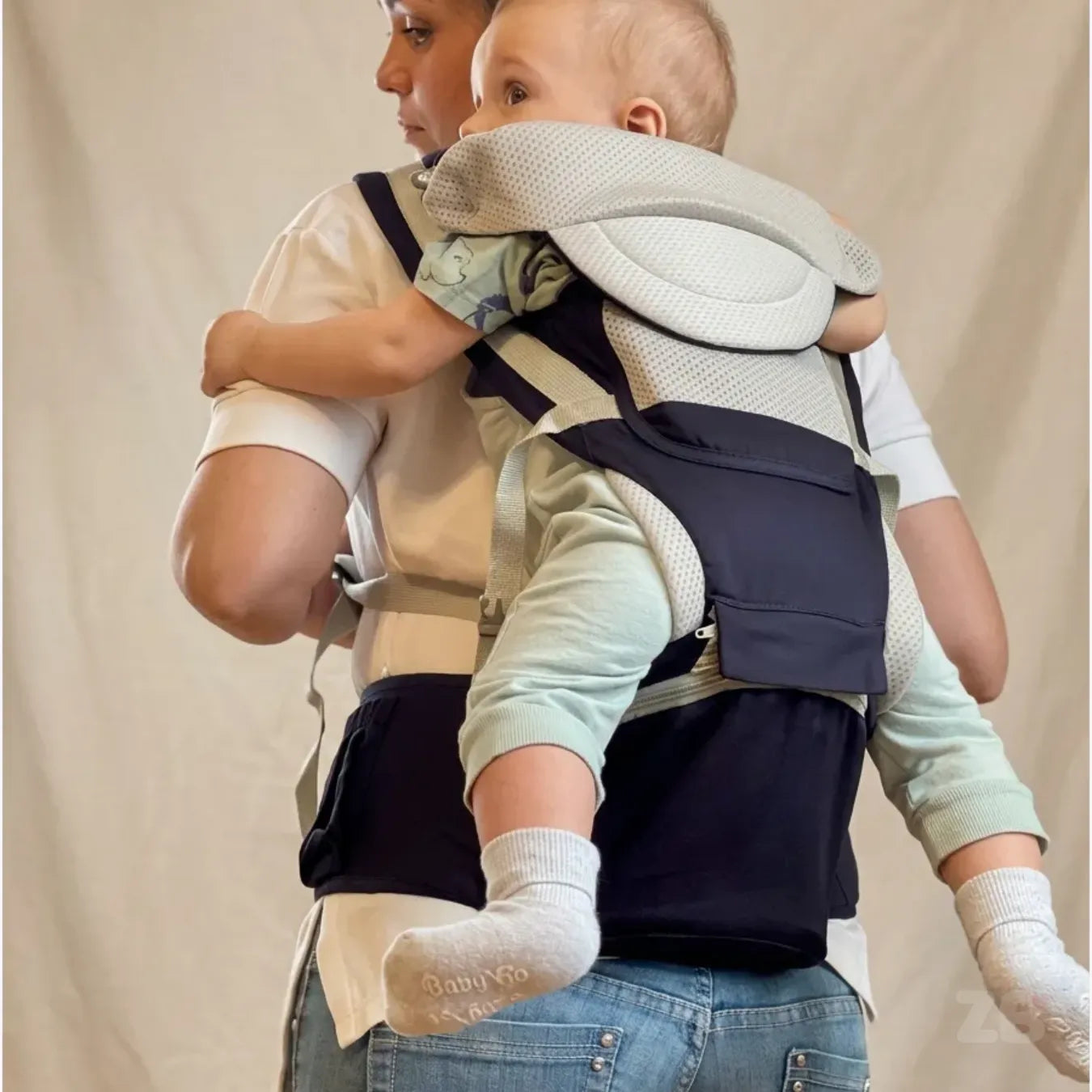 Canguru Ergonômico para Bebê com Assento Confortável - Mãos Livres 0 a 36 Meses