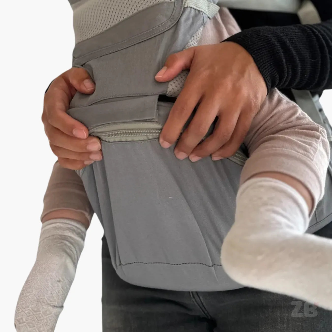 Canguru Ergonômico para Bebê com Assento Confortável - Mãos Livres 0 a 36 Meses