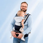 Canguru Ergonômico para Bebê com Assento Confortável - Mãos Livres 0 a 36 Meses