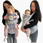 Canguru Ergonômico para Bebê com Assento Confortável - Mãos Livres 0 a 36 Meses