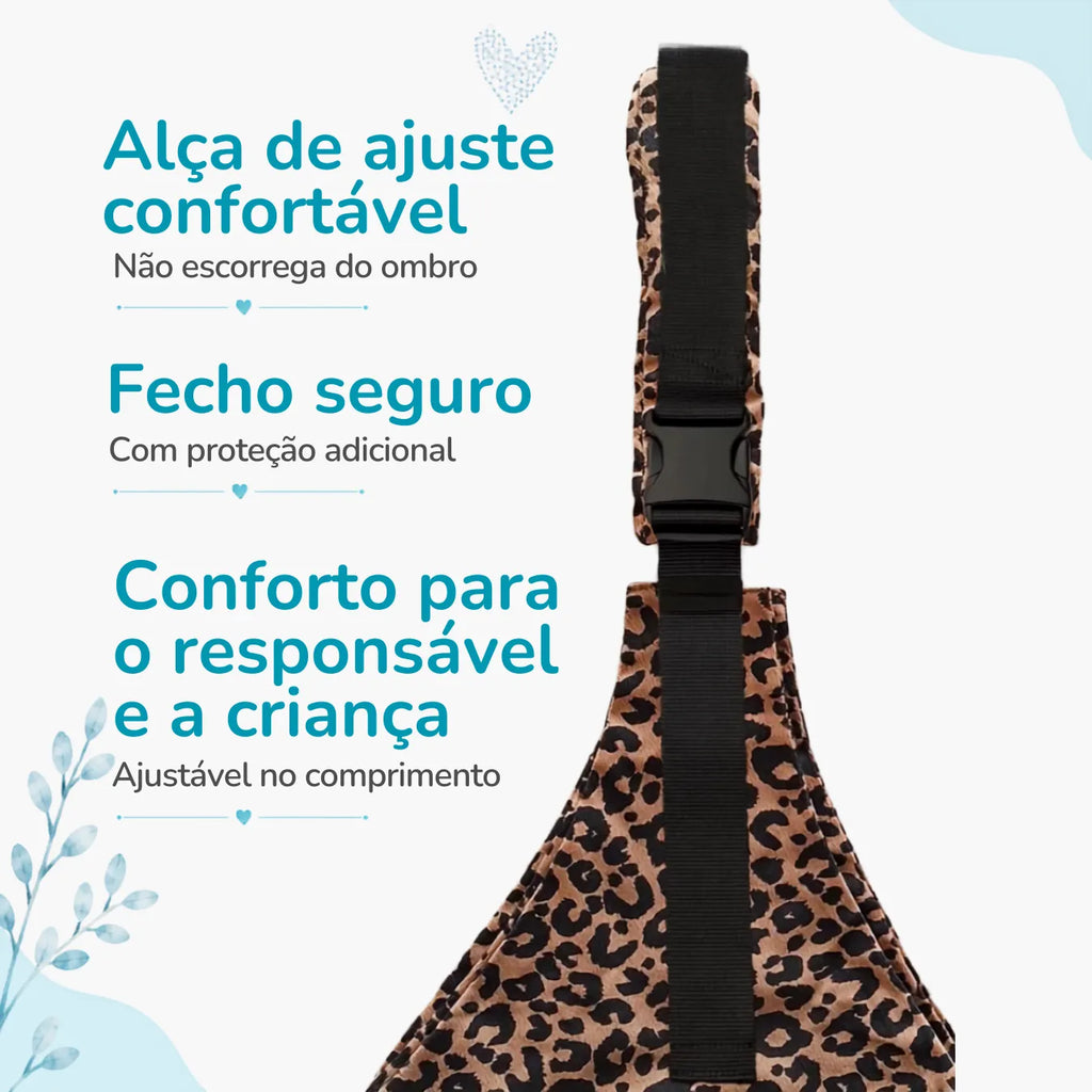 Canguru de Ombro para Bebê Sling Ajustável Colo Mais Leve