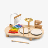 Brinquedo Bateria Infantil Montessori - Instrumentos Musicais de Madeira