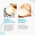 Mamadeira Anticólica para Bebê Sem BPA com Bico Tipo Seio - Vidro e PPSU