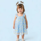 Vestido Floral Infantil Margaridas de Festa