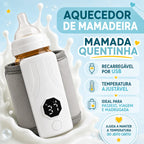 Aquecedor de Mamadeira Portátil Recarregável USB | Leite na Temperatura Certa