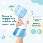 Irrigador Nasal Elétrico Velcura™ com Enxágue e Coleta de Resíduos