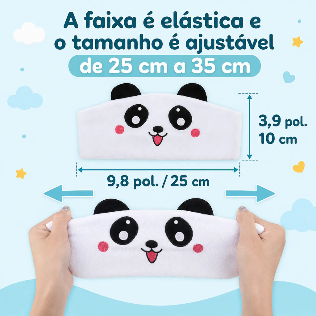 Faixa Fone de Ouvido Infantil Bluetooth para Dormir e Viajar - Bichinhos