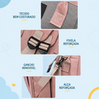 Bolsa Maternidade 2 em 1 com Trocador e Berço Portátil Dobrável para Bebê