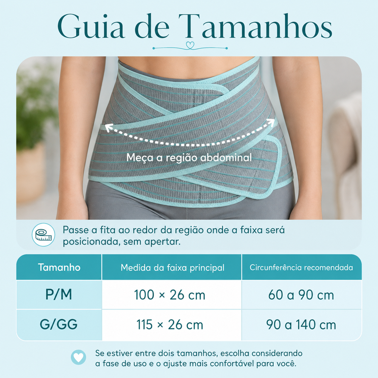 Cinta Pós-Parto e Gestante 2 em 1 com Carvão de Bambu