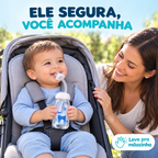 Mamadeira para alimentação de bebês com as mãos livres