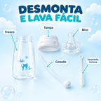 Mamadeira para alimentação de bebês com as mãos livres