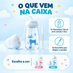 Mamadeira para alimentação de bebês com as mãos livres