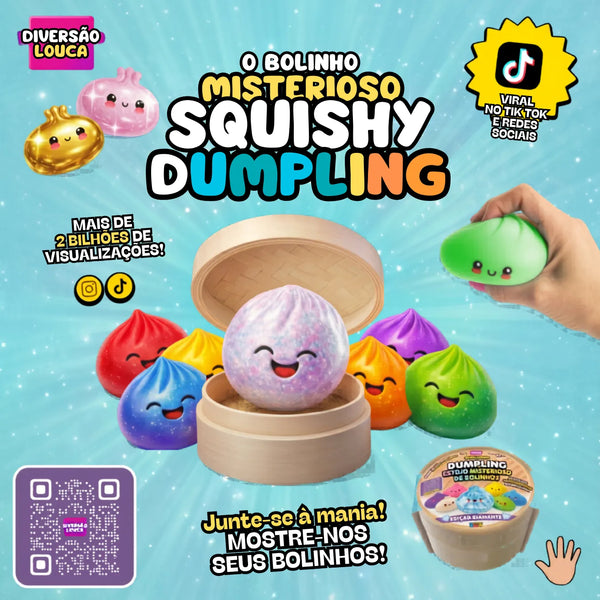 Squishy Pãozinho Surpresa: Brinquedo Sensorial Antiestresse Infantil