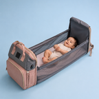 Bolsa Maternidade 2 em 1 com Trocador e Berço Portátil Dobrável para Bebê