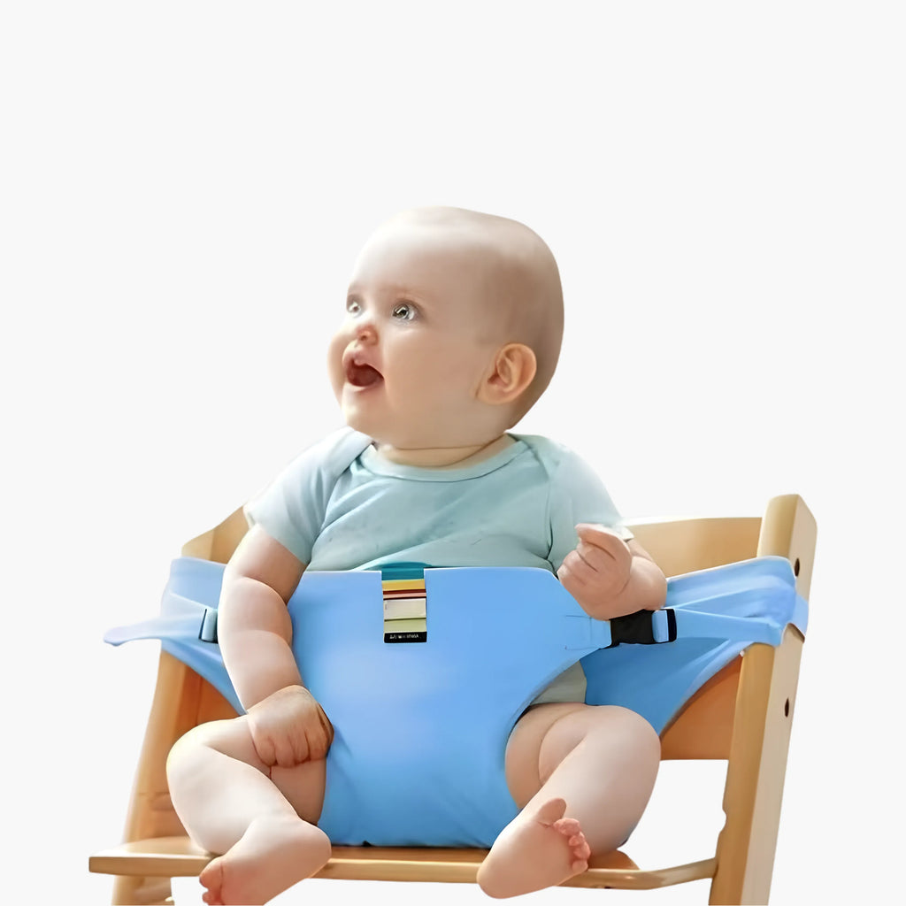 Cinto de Alimentação Portátil para Bebê - Cadeirinha de Tecido para Restaurante e Viagem