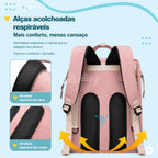 Bolsa Maternidade 2 em 1 com Trocador e Berço Portátil Dobrável para Bebê
