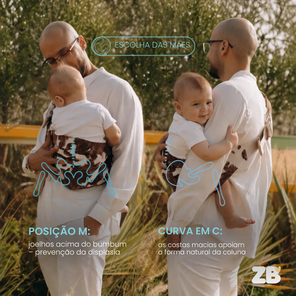 Canguru de Ombro para Bebê Sling Ajustável Colo Mais Leve