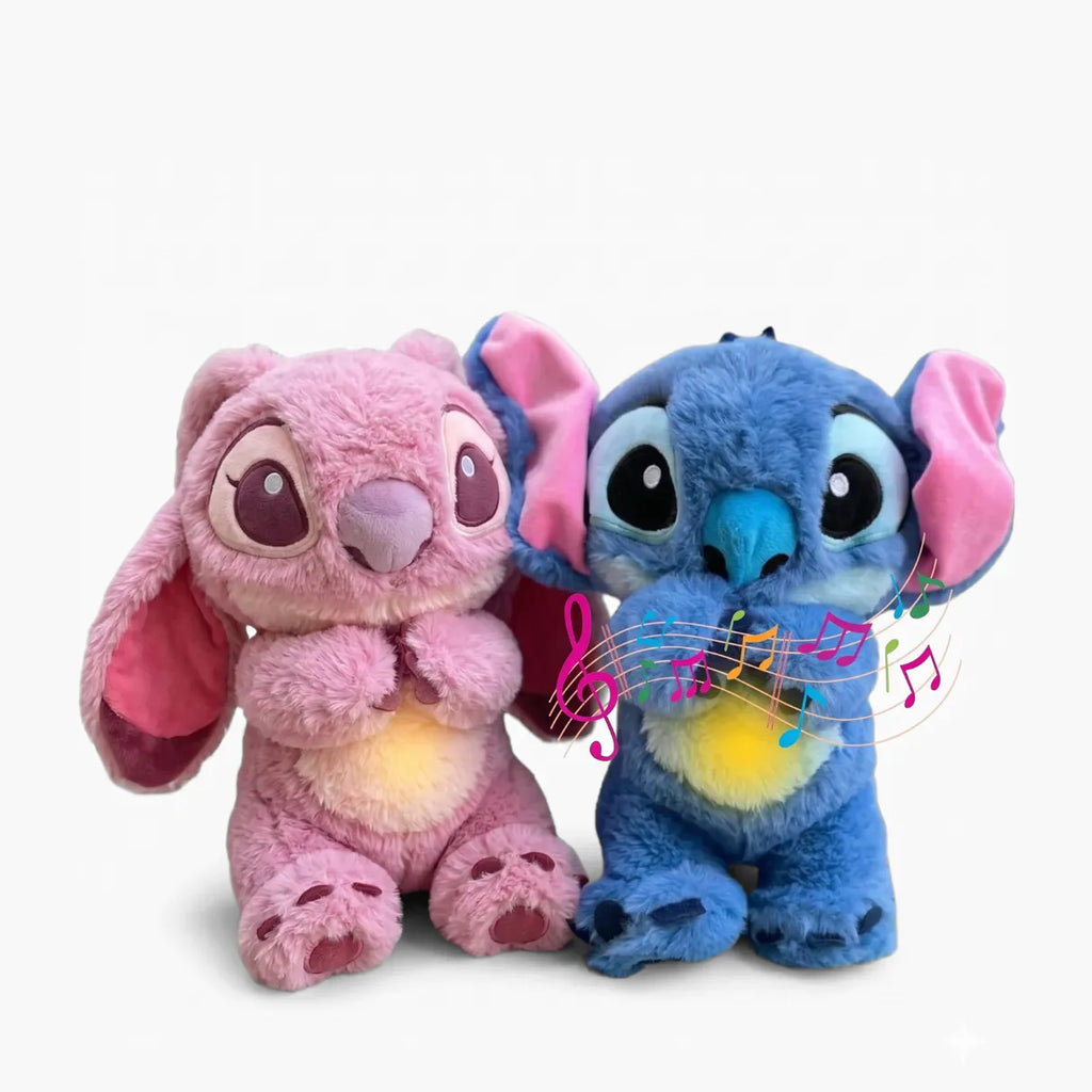 Pelúcia Stitch que Respira com Luz para Ansiedade