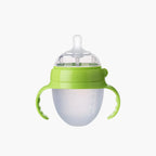 Mamadeira de Silicone com Alça para Bebê Sem BPA - Bico Tipo Seio 150ml e 250ml