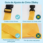 Cinto de Alimentação Portátil para Bebê - Cadeirinha de Tecido para Restaurante e Viagem