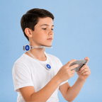 Suporte de Pescoço Ajustável 360° - Apoio de Conforto para Celular e Estudo