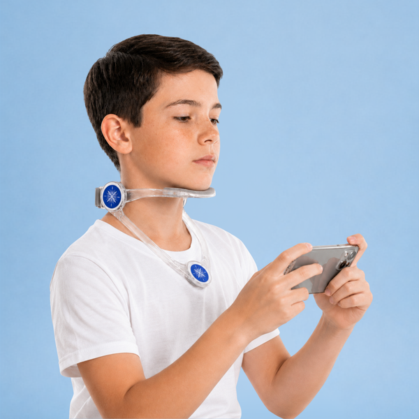 Suporte de Pescoço Ajustável 360° - Apoio de Conforto para Celular e Estudo