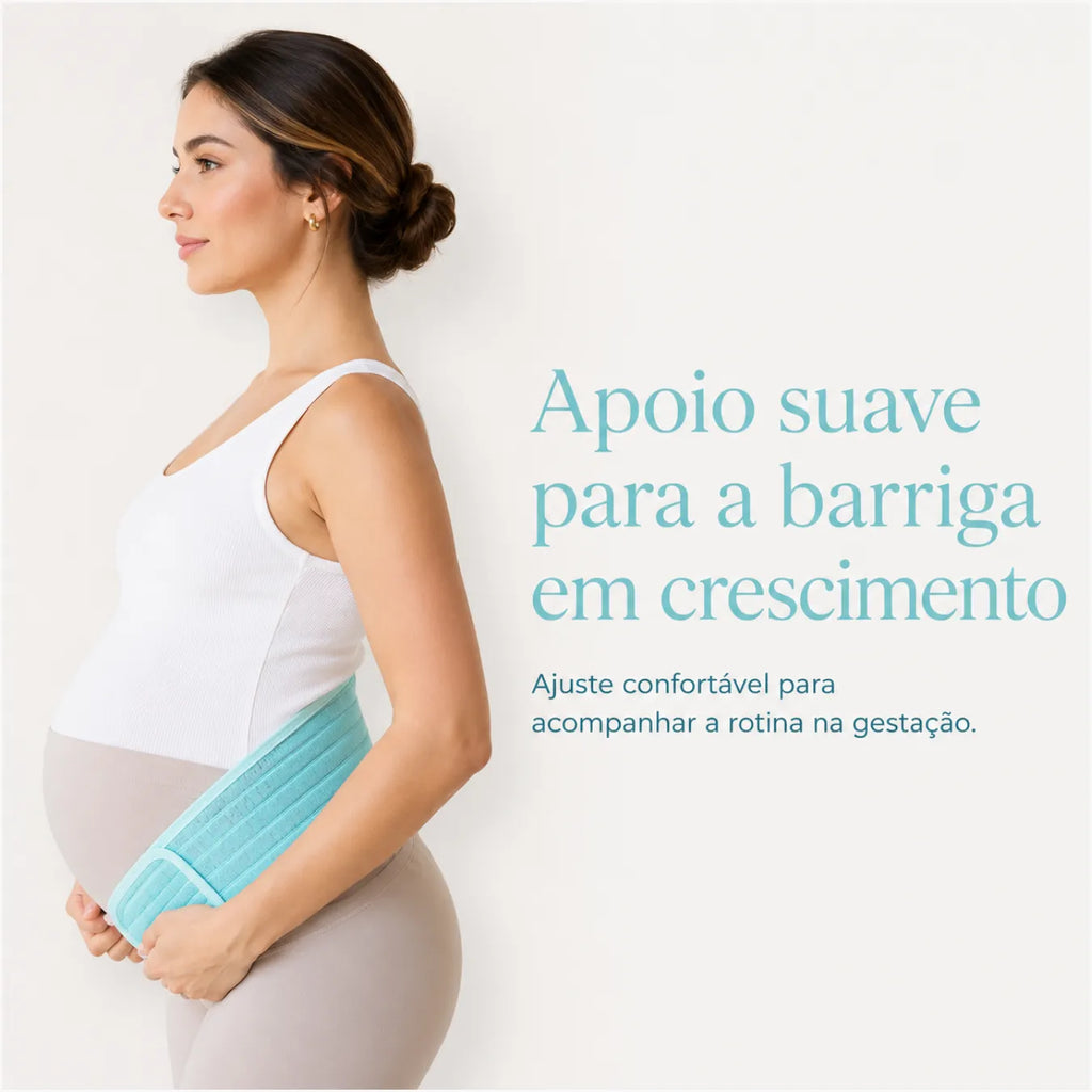 Cinta Pós-Parto e Gestante 2 em 1 com Carvão de Bambu