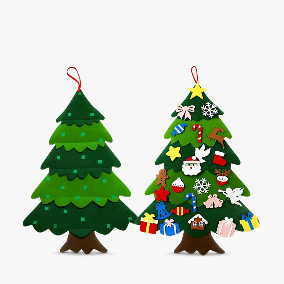 Árvore de Natal Infantil Montessori de Feltro - ZBaby