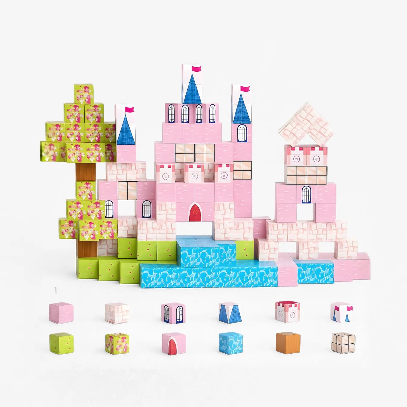 Blocos Magnéticos de Montar 3D - Brinquedo Educativo Anti - Telas - ZBaby