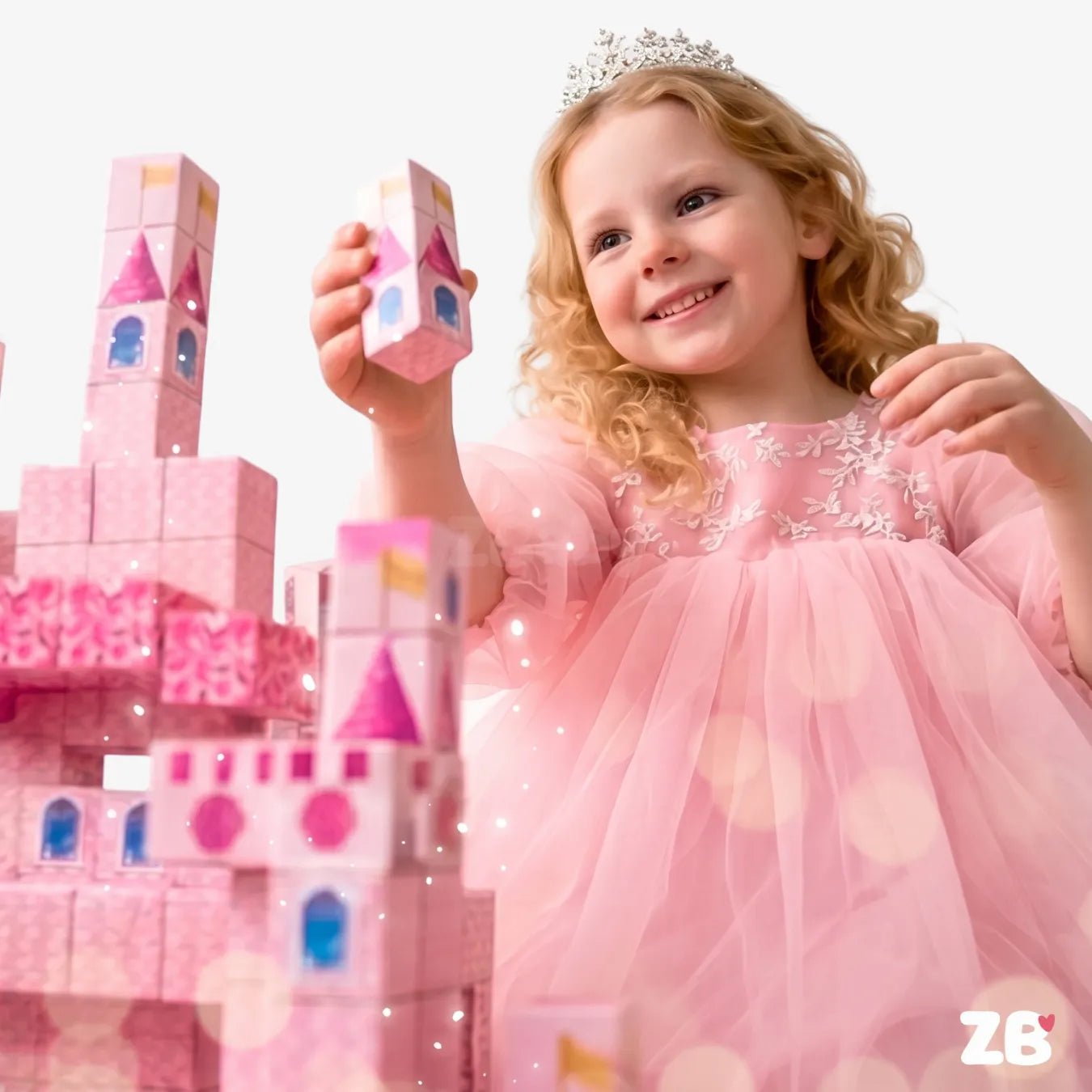 Blocos Magnéticos de Montar 3D - Brinquedo Educativo Anti - Telas - ZBaby