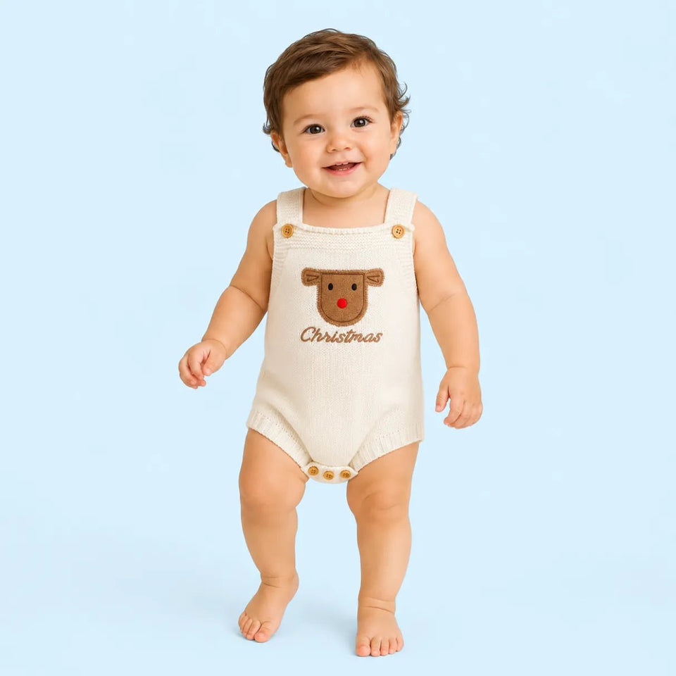 Body Bebê Menino de Natal em Tricô - ZBaby