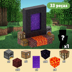 Brinquedo Blocos Magnéticos Minecraft de Construção - ZBaby