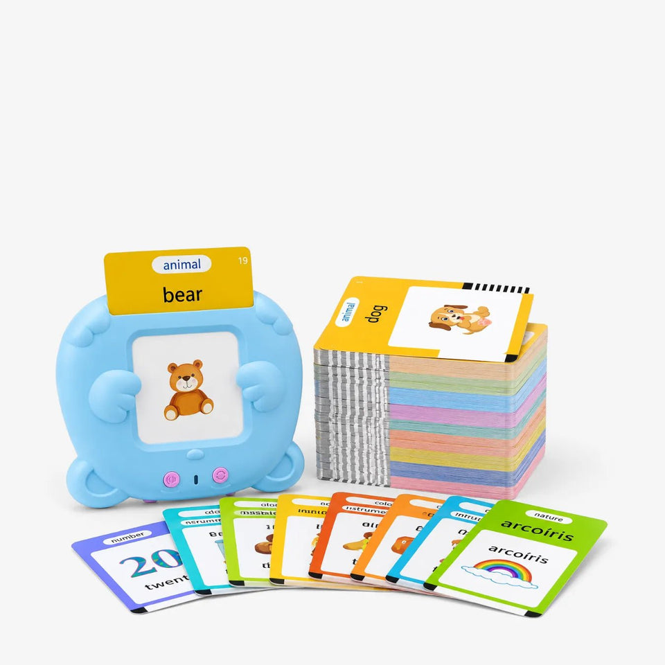 Brinquedo para Aprender Inglês - Leitor de Cartas com Som - ZBaby