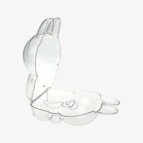 Capa transparente articulada para Labubu Popmart, design funcional com encaixe preciso para proteger seu boneco