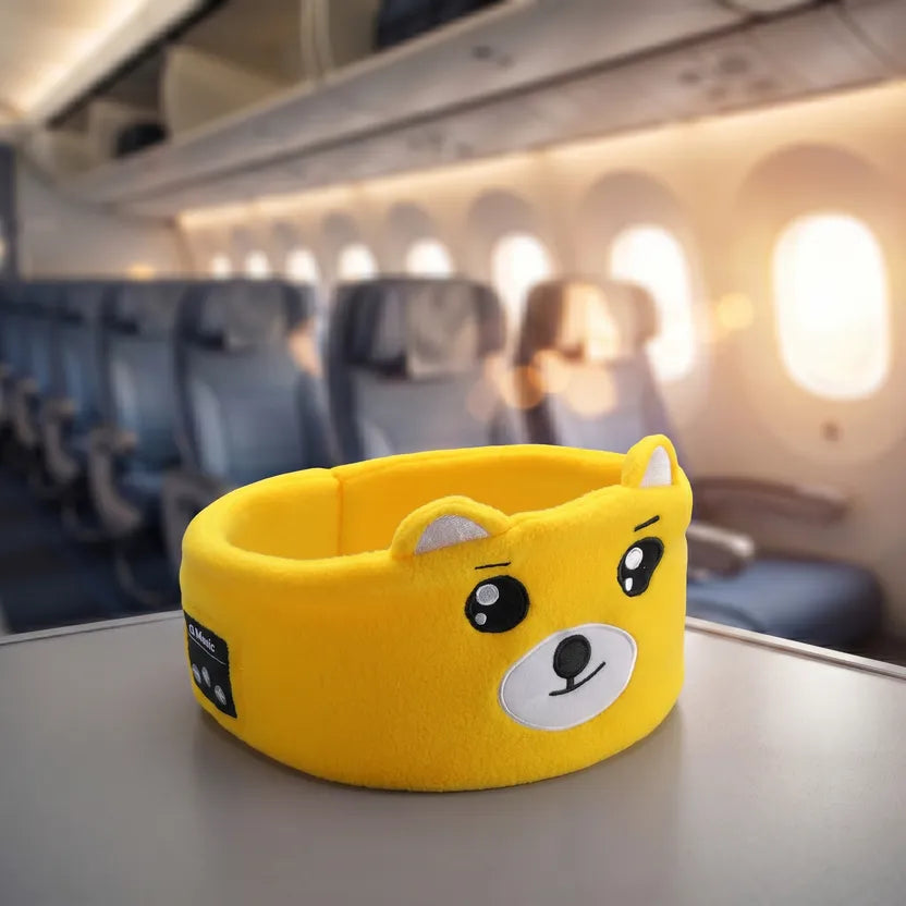 Faixa Fone de Ouvido Infantil Bluetooth para Dormir e Viajar - Bichinhos