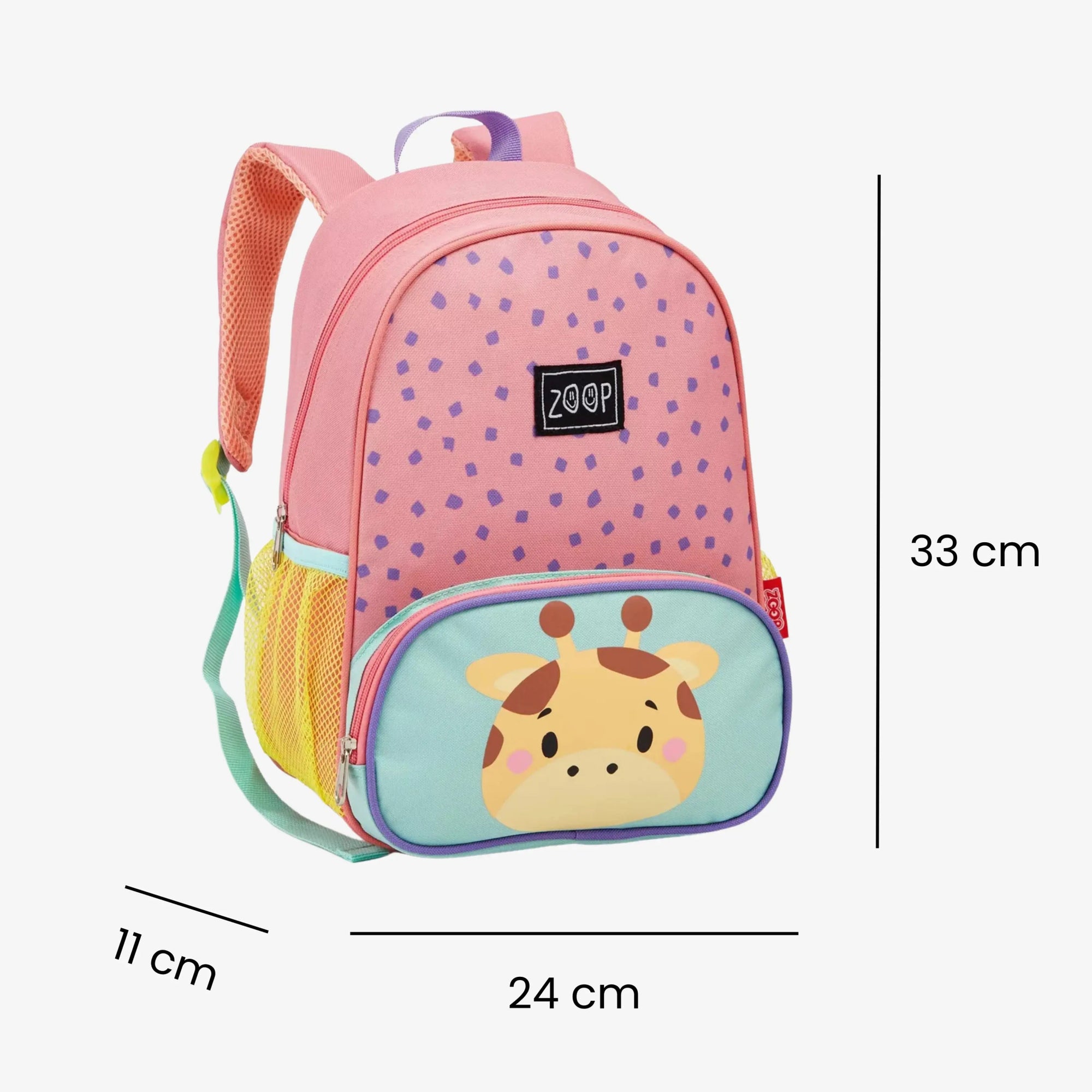 Kit Mochila Infantil Girafa Menina com Lancheira Escolar - ZBaby