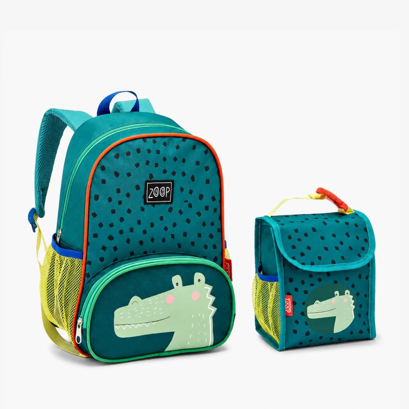 Kit Mochila Infantil Jacaré com Lancheira Escolar - ZBaby