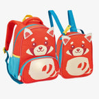 Kit Mochila Infantil Panda Vermelho com Lancheira e Estojo Escolar - ZBaby