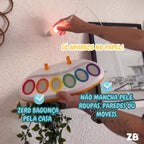 Kit Pintura Infantil Pincel Mágico Luminoso - Não Suja - ZBaby