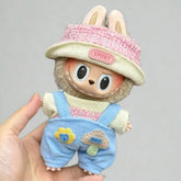 Kit Roupa Macacão Azul e Acessório para Labubu Popmart - ZBaby