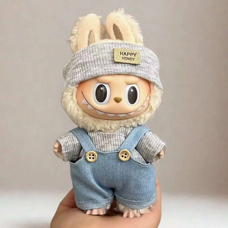 Kit Roupa Moletom e Acessório para Labubu Popmart - ZBaby