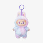 Labubu Roxo Popmart com pelúcia em tons pastel da coleção Big Into Energy, item colecionável de visual encantador