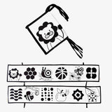 Livro de Alto Contraste Preto e Branco para Bebê Montessori