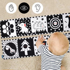 Livro de Alto Contraste Preto e Branco para Bebê Montessori - ZBaby